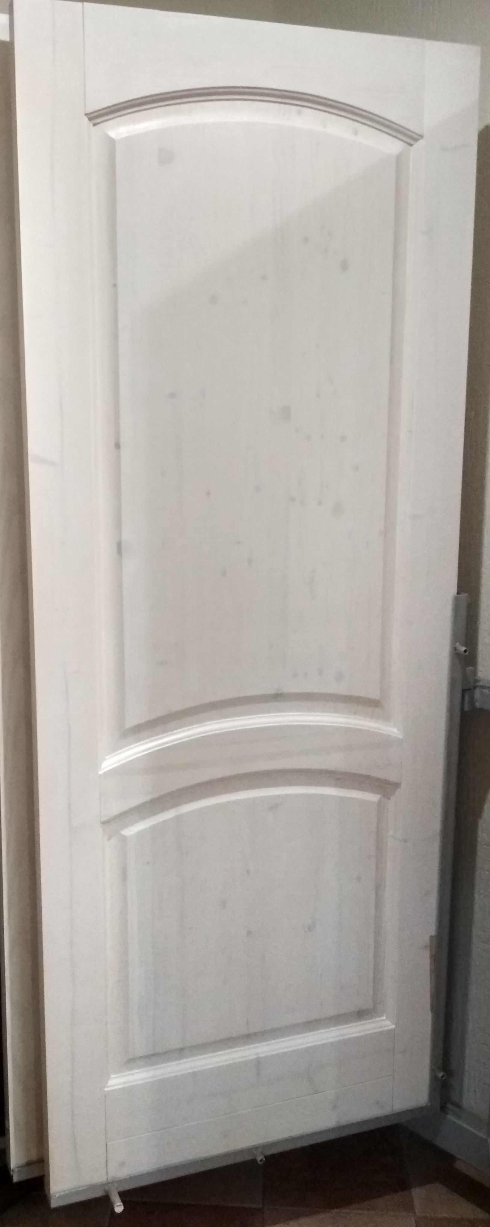 Дверь арочная, массив хвойных пород с сучком - под остекление
