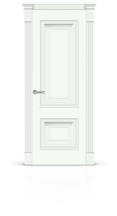 Дверь Мальта глухая, эмаль белая - 9003 