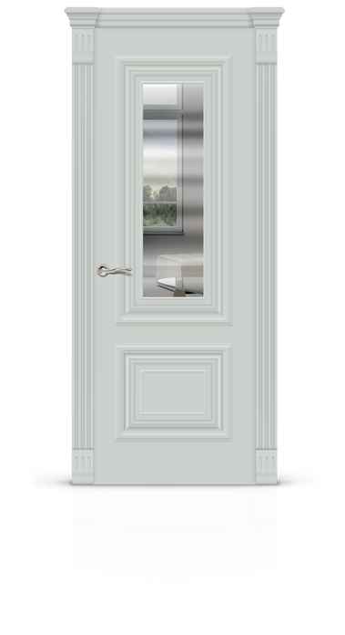 Дверь остекленная Мартель, эмаль серая ral-7035 